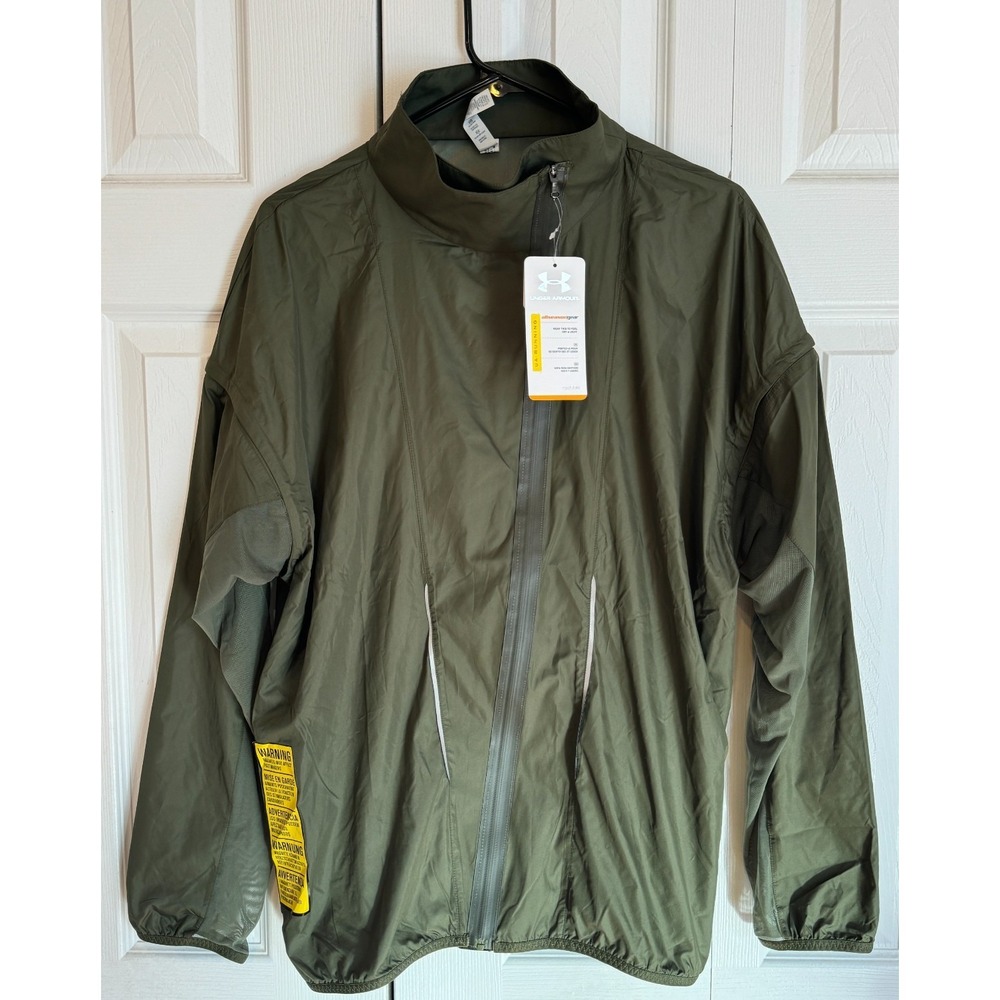 NEW Under Armour UA Stunner Running Jacket Green Women's Size‎ Large 1250005-304